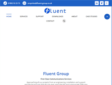 Tablet Screenshot of fluent-group.co.uk